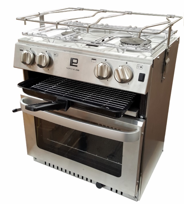MaXtek Oven, with 2 burner & Grill with gimbal and pot holders